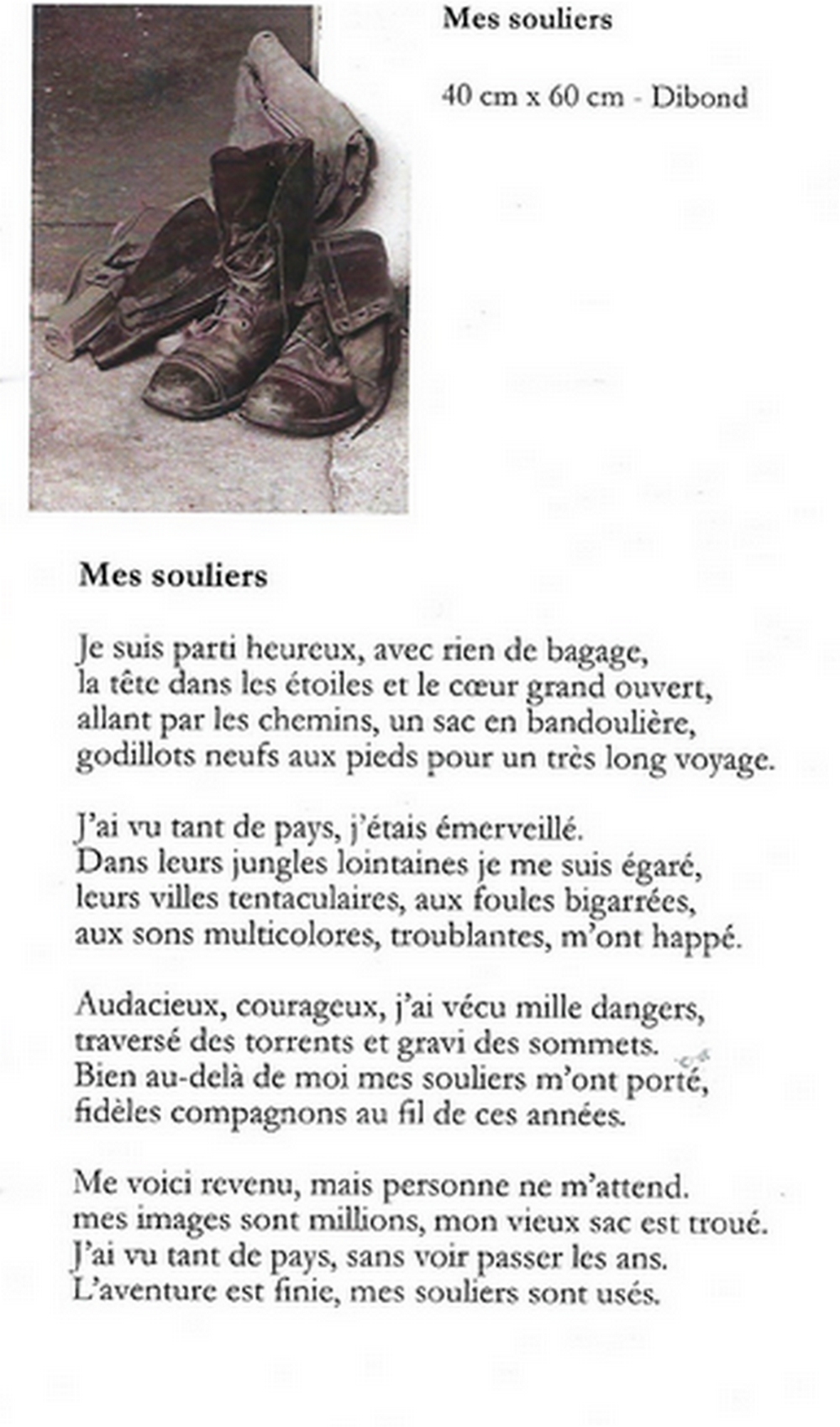 A D Pome Dominique Lecat Mes souliers